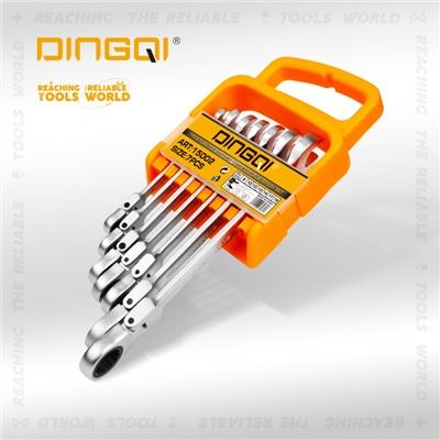 Socraigh Sreangán Ratchet Solúbtha Spanner Adjustable